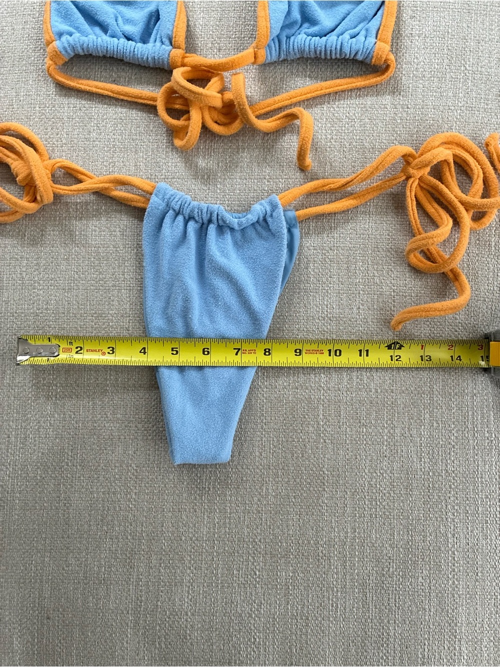 Frankie’s Bikinis Women’s Medium Tia Terry Bikini in Bluebird - Picture 6 of 12